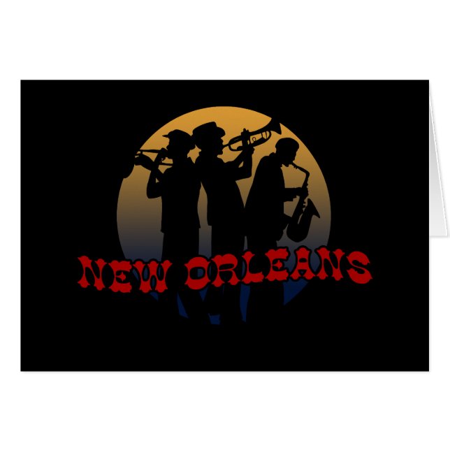 Retro New Orleans Jazz (Front Horizontal)