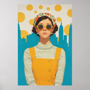 Retro New York Sunshine Poster