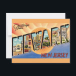 Retro Newark NJ Postcard<br><div class="desc">Wonderful vintage,  retro postcard greeting from Newark,  New Jersey repurposed!</div>