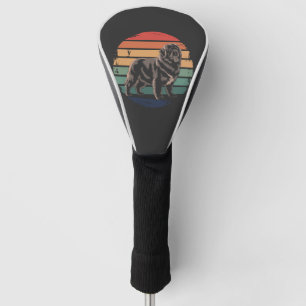 Retro Newfoundland Vintage Dog Lover Gifts for Men Golf Head Cover