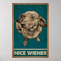 Retro Nice Butt Dachshund dog funny quotes