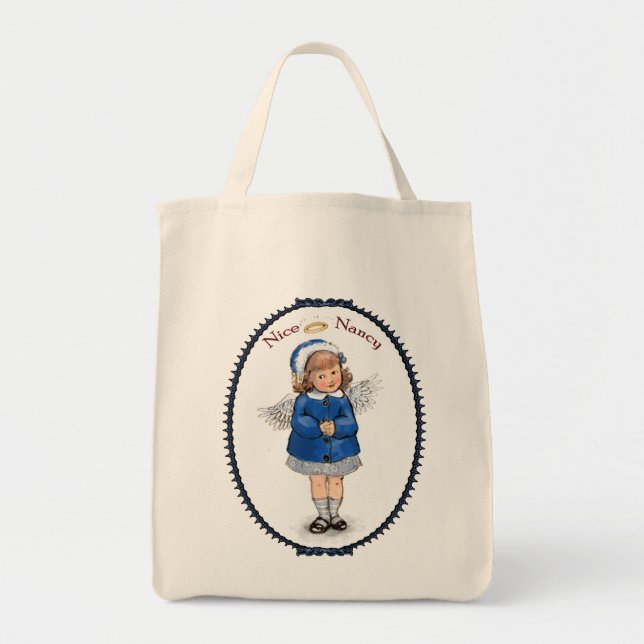 Retro Nice Nancy Tote Bag (Front)