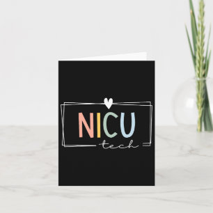 Retro Nicu Tech Neonatal Intensive Care Unit Icu N Card