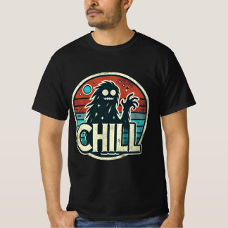 Retro Night Vibes: Bigfoot and Moonlight T-Shirt