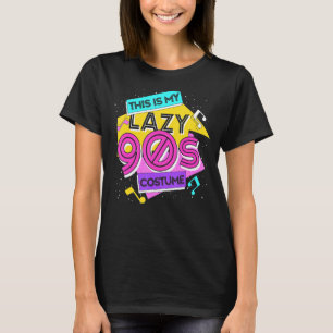 Retro Nineties Music Notes 1990s Costume Party Vin T-Shirt