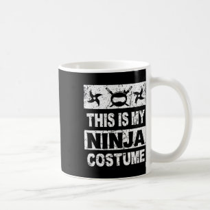 Retro Ninja Costume Halloween For Boy Kids Men Coffee Mug