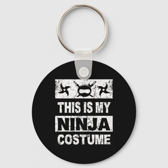 Retro Ninja Costume  Halloween For Boy Kids Men  Key Ring (Front)