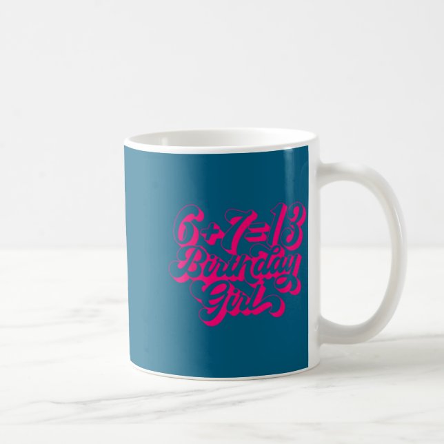 Retro Nk 13th Birthday Girl 6 7 Meme  Coffee Mug (Right)