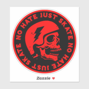 Retro no Hate Just Skate Skull