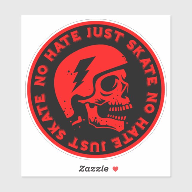 Retro no Hate Just Skate Skull (Sheet)