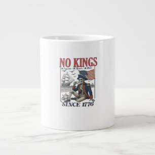 Retro No Kings Since 1776 Rejecting Kings Classic Large Coffee Mug