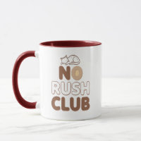 Retro "No Rush Club" for Relaxing
