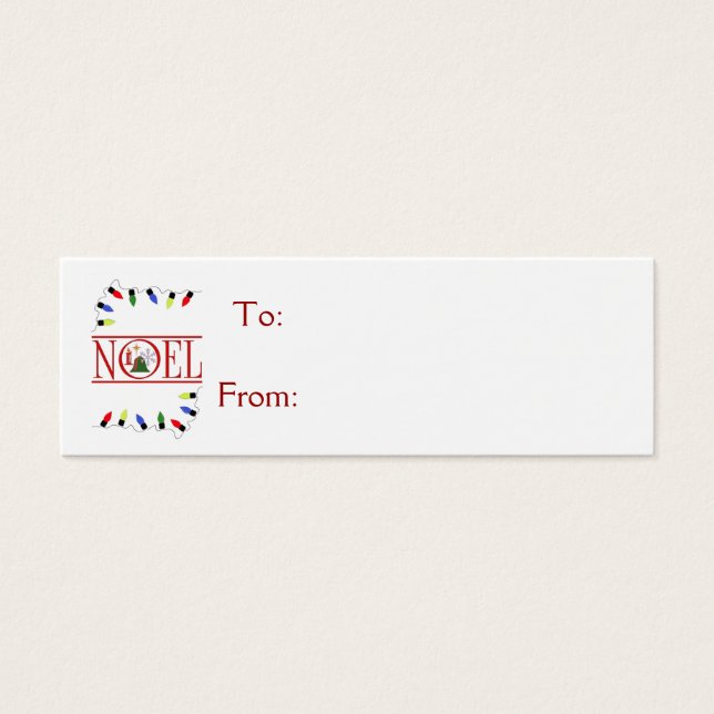 retro NOEL string of lights (Front)