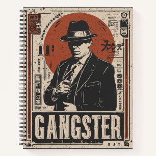 Retro Noir Gangster Prohibition Era Art Notebook