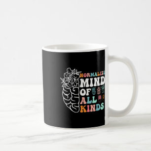 Retro Normalise Mind Of All Kinds Autism Awareness Coffee Mug