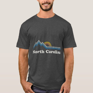 Retro North Carolina NC  Vintage Mountains T-Shirt