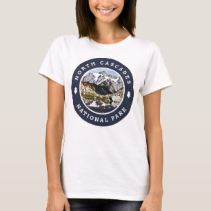 Retro North Cascades National Park Washington Hiki T-Shirt