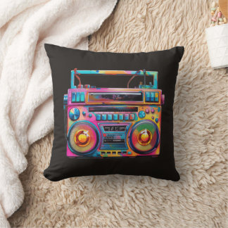 Retro Nostalgia Boombox Music Classic Cushion