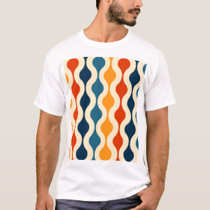 Retro nostalgic, colourful, seamless background. T-Shirt