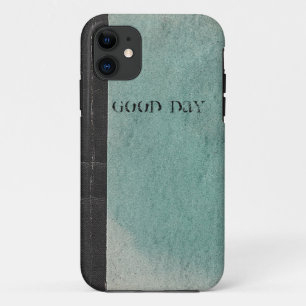 Retro note book template vintage green iPhone5Case iPhone 11 Case