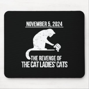 Retro November 5 Cat Kamala Harris For President 2 Mouse Pad