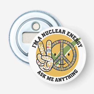 Retro Nuclear Energy design vector art gift Bottle Opener