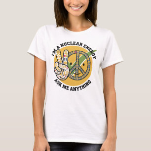 Retro Nuclear Energy design vector art gift  T-Shirt