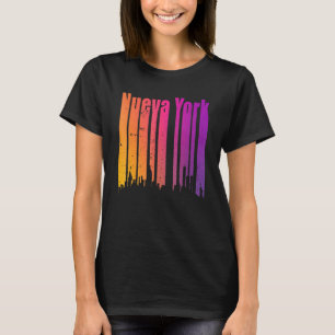 Retro Nueva York Spanish New York City men women k T-Shirt