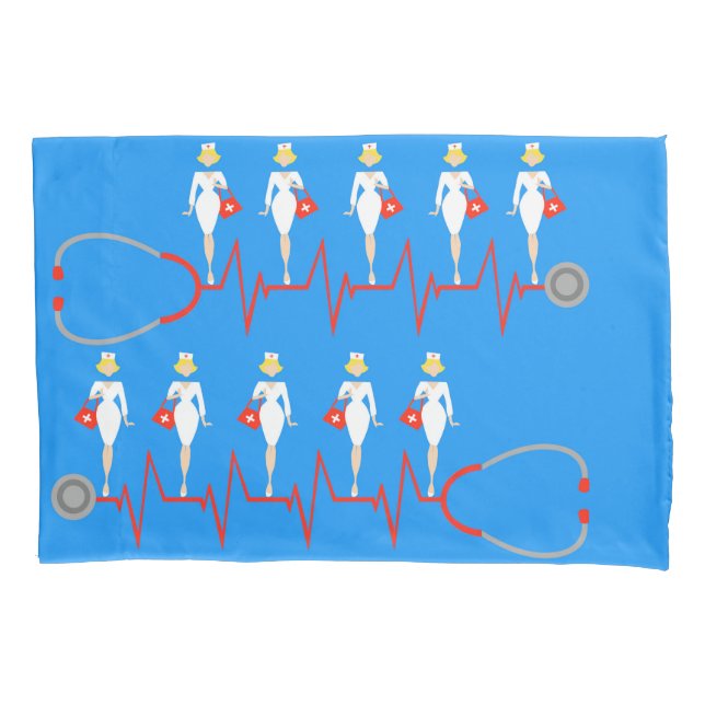 Retro Nurse Pillowcase (Front)