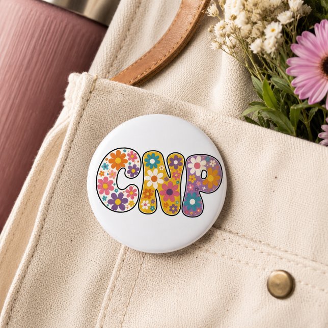Retro Nurse Practitioner  6 Cm Round Badge (Creator Uploaded)