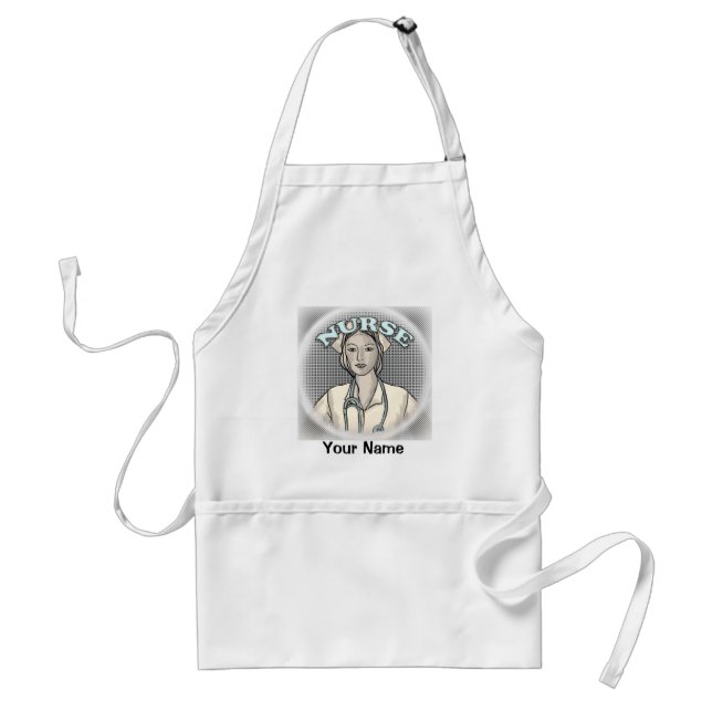 Retro nurse  standard apron (Front)