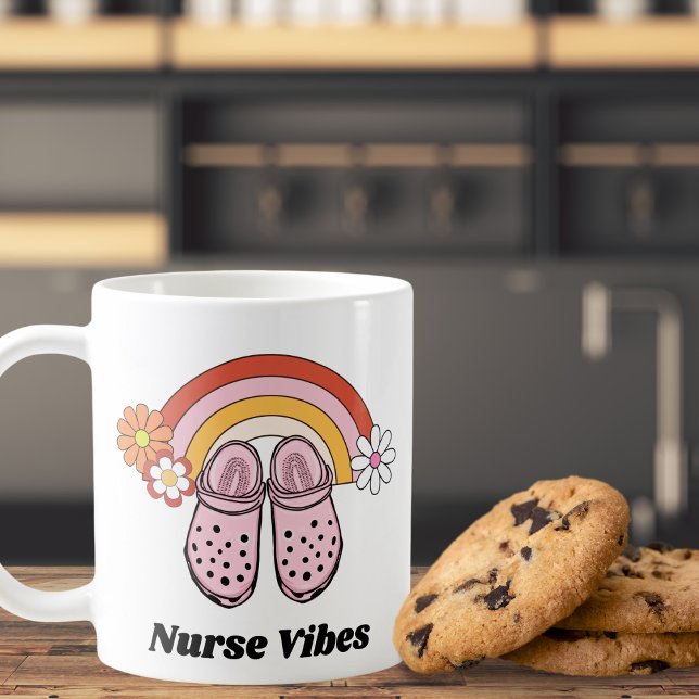 Retro Nurse Vibes  Coffee Mug (Creator Uploaded)