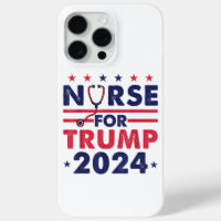 Retro Nurses For Trump 2024 America Stars Flag Str