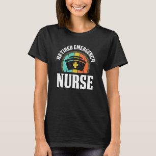 Retro Nursing Retired Caretaker Vintage Emergency T-Shirt