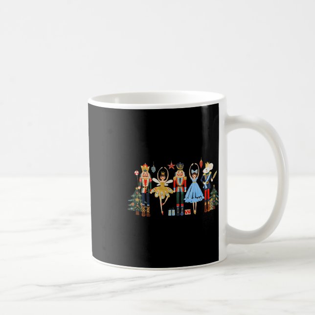 Retro Nutcracker Ballet Christmas Tree S For Women Coffee Mug (Right)