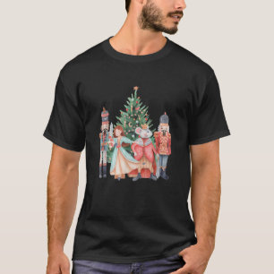 Retro Nutcracker Christmas Sugar Plum Fairy Holida T-Shirt