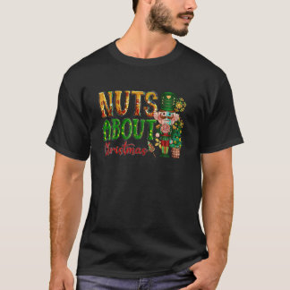 Retro Nuts About Christmas Funny Nutcrackers Match T-Shirt