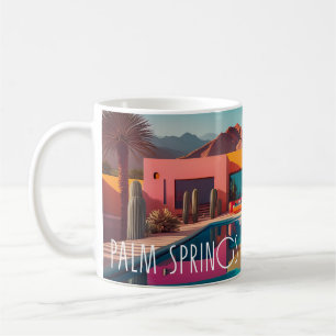 Retro Oasis – Palm Springs Coffee Mug
