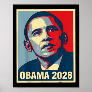 Retro Obama 2028 Vote Obama For President 2028 Vin Poster