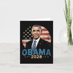 Retro Obama Vintage President 2028 Obama  Card