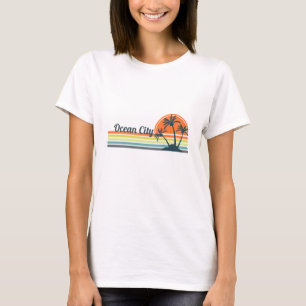 Retro Ocean City Sunset T-Shirt