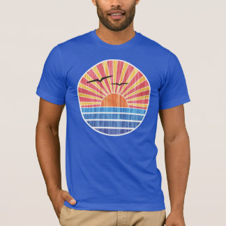 Retro Ocean Sunset T-Shirt