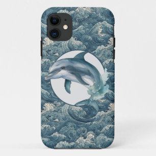 Retro ocean waves iPhone 11 case
