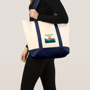 Retro Ocean Waves Tote Bag - Stylish For Any day