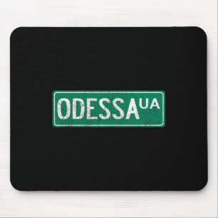 Retro Odessa Ukrainian Stand With Ukraine Mouse Pad