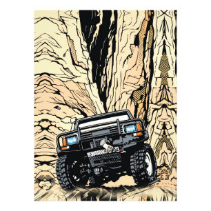 Retro Off-Road Truck Rock Crawl Pop Art Photo Print