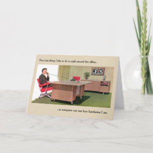 Retro Office - The Delusional Boss, Card