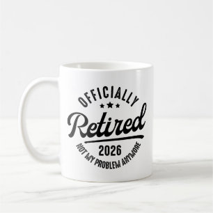 Retro Officially Retired 2026 Funny Retirement Coffee Mug