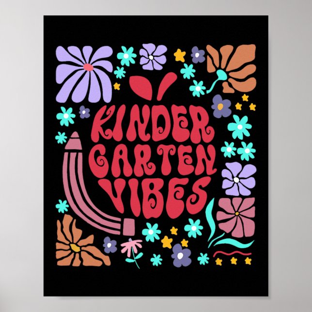 Retro Oh Hey Eighth Grade Boho Rainbow First Day O Poster (Front)