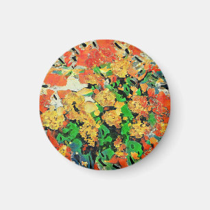 Retro Oil Painting: Van Gogh Monet Magnet